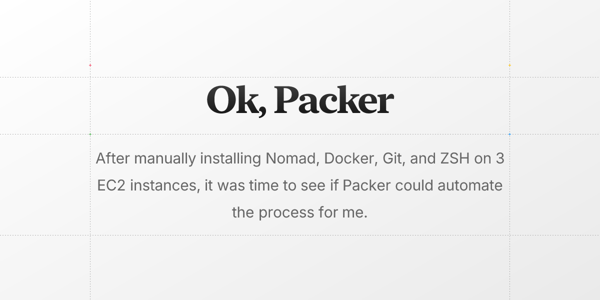 Ok, Packer | Kevin Wang’s Blog