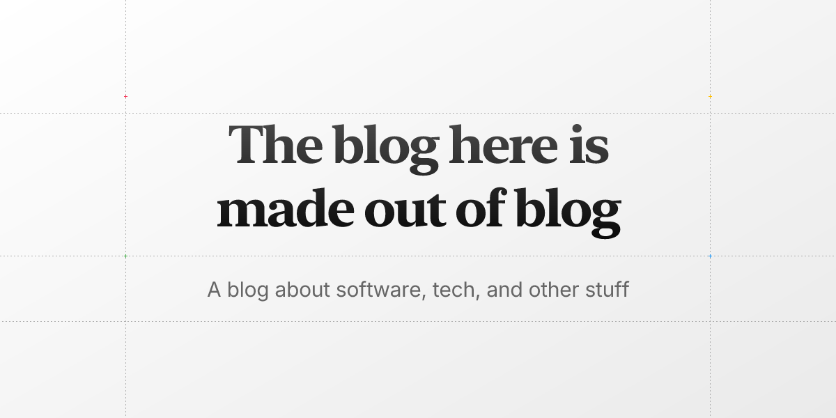 The blog here is made out of blog | Kevin Wang’s Blog